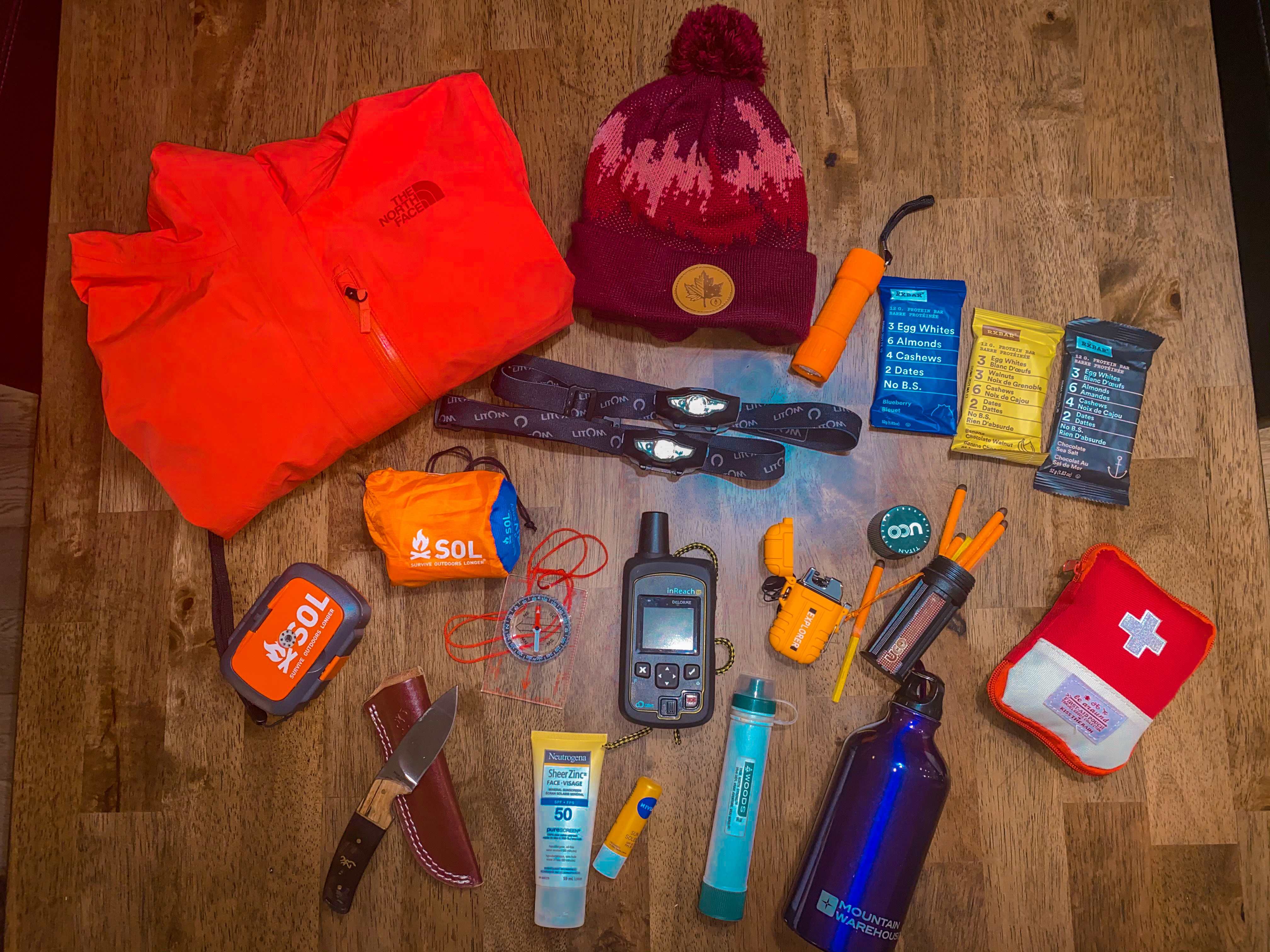 Kit de Sobrevivência e Primeiros Socorros Emergência, Trekking, Caminhada