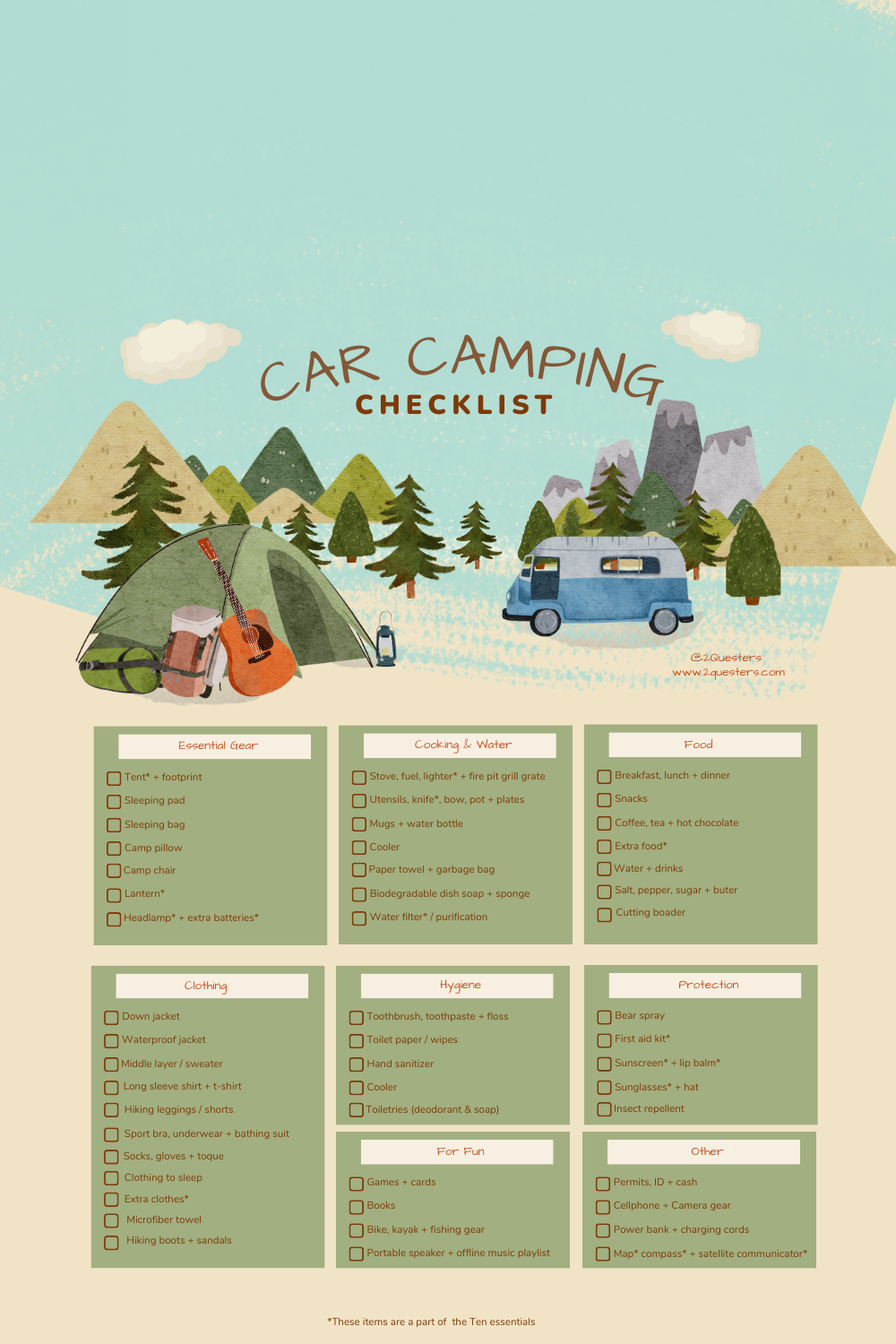 The Perfect Car Camping Checklist