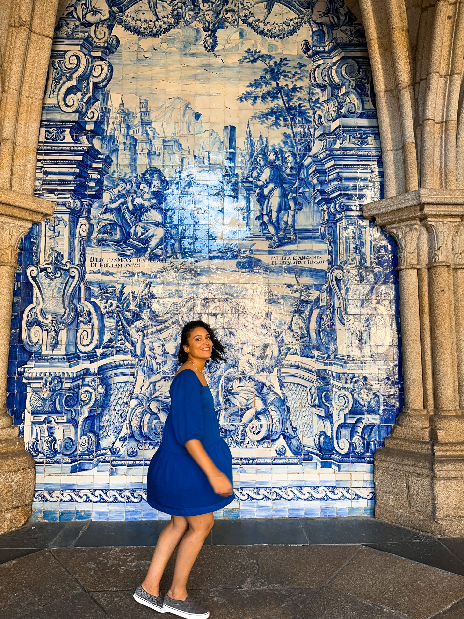 Tile panels at Porto's Cathedral