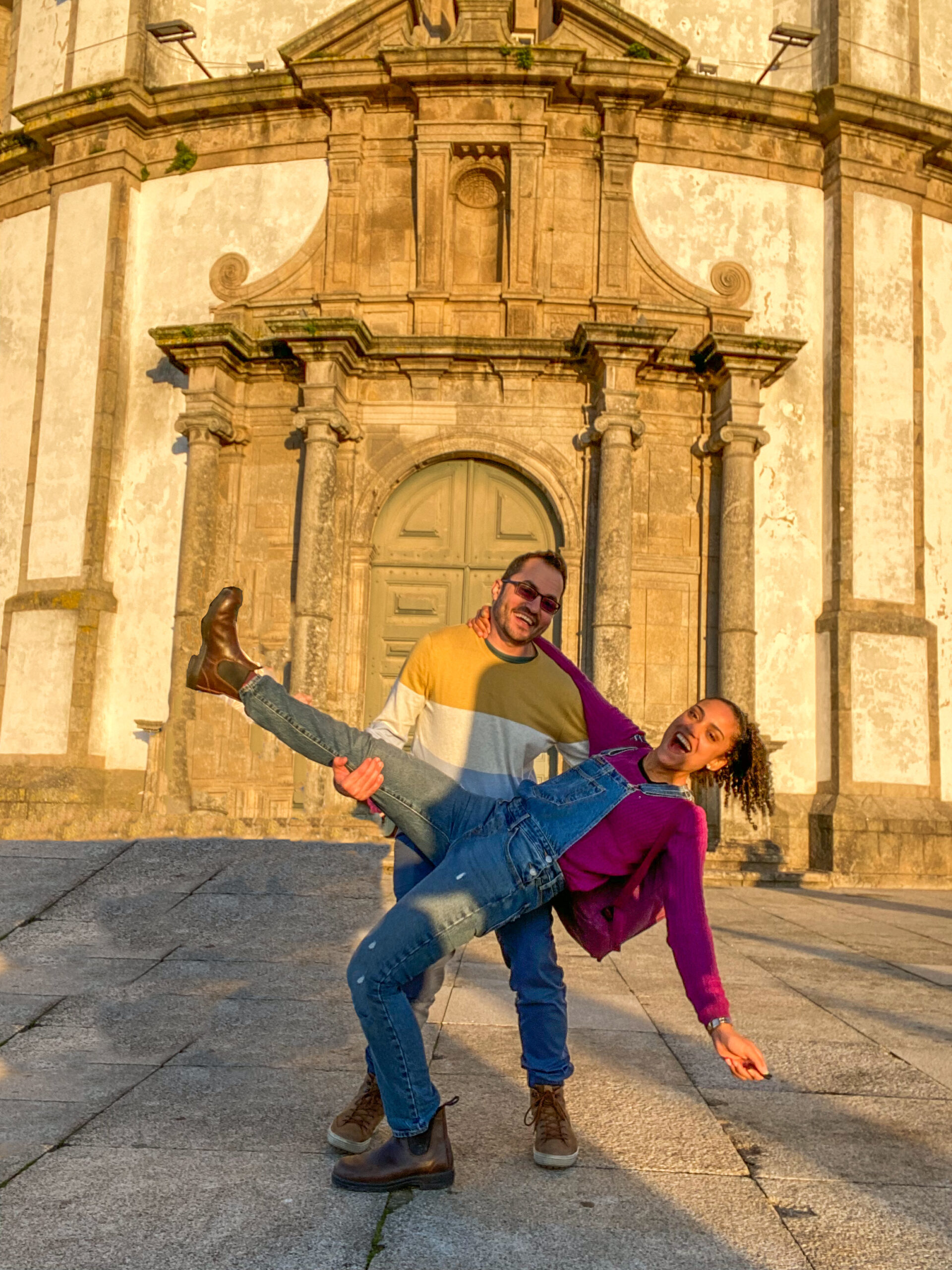 Couple at Serra do Pilar in Portugal